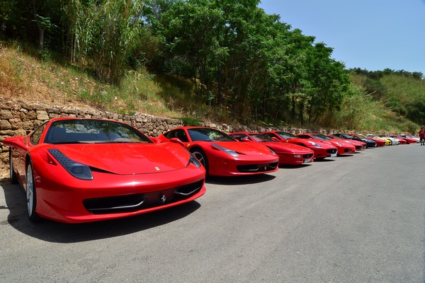 Ferrari Lebanon Gathering at Edde Sands